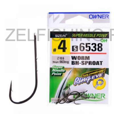 Крючок Owner 56538 Worm Bh-Sproat