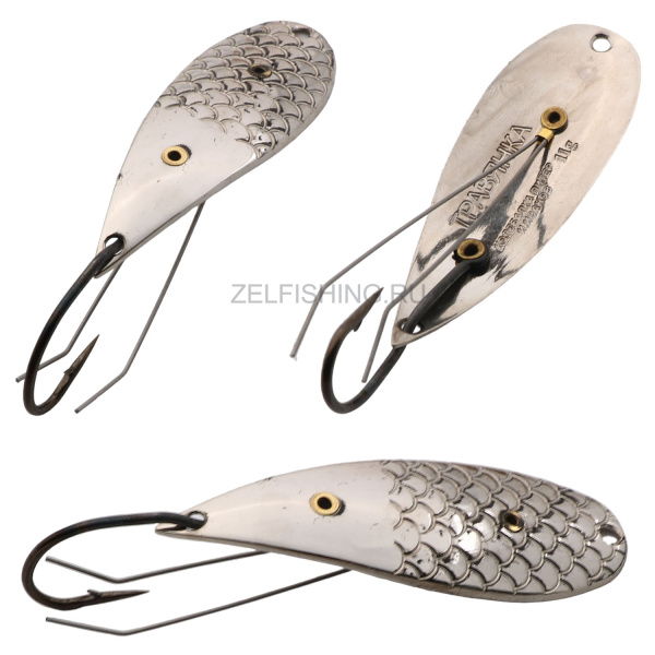 Блесна Колебалка-Питер Травянка незацепляйка 11г никель