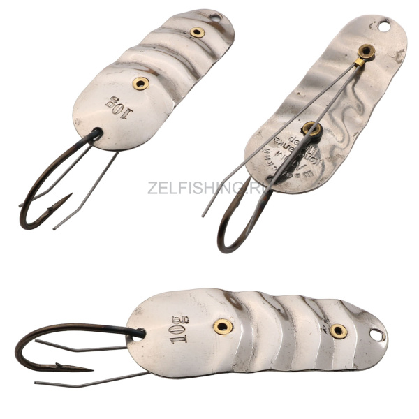 Блесна Колебалка-Питер Шведский Атом незацепляйка 16г никель