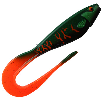 Силиконовая приманка Frapp Tricky Tail Painted colors 10"