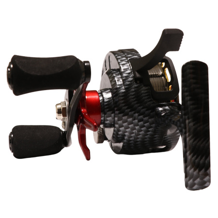 Катушка инерционная (зимняя) Grows Culture Jigit Left Карбон/красная