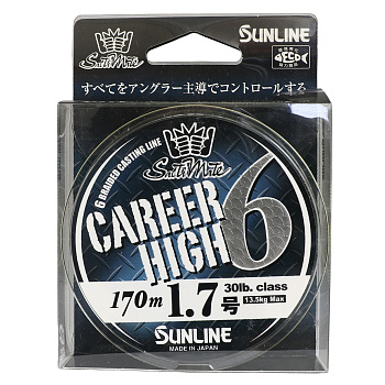Плетеный шнур Sunline SM Career High×6 HG желтый 170м