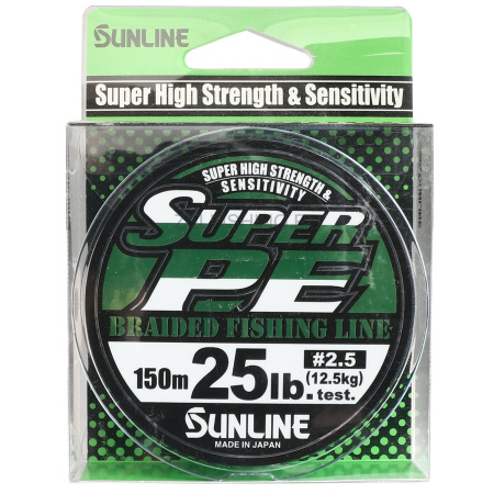 Плетеный шнур Sunline Super PE Light Blue150м #2.5
