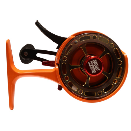 Катушка инерционная (зимняя) Grows Culture Jigit Left оранж.