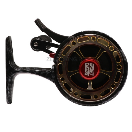Катушка инерционная (зимняя) Grows Culture Jigit Left Карбон/красная